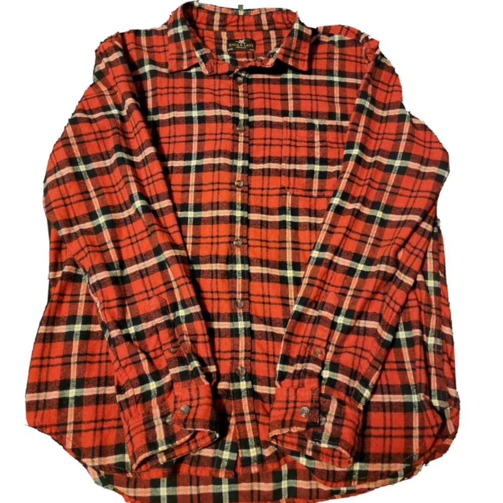 Knox & Lane Red Plaid Flannel